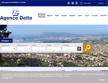 Tablet Screenshot of delta-immobilier.com